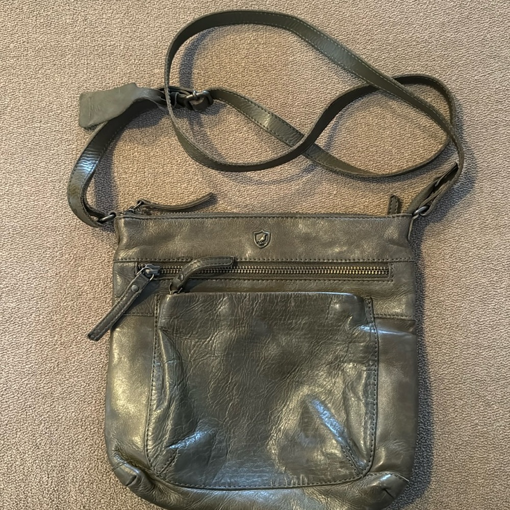 Cochor Olive Green Crossbody Shoulder Bag Purse (TD)